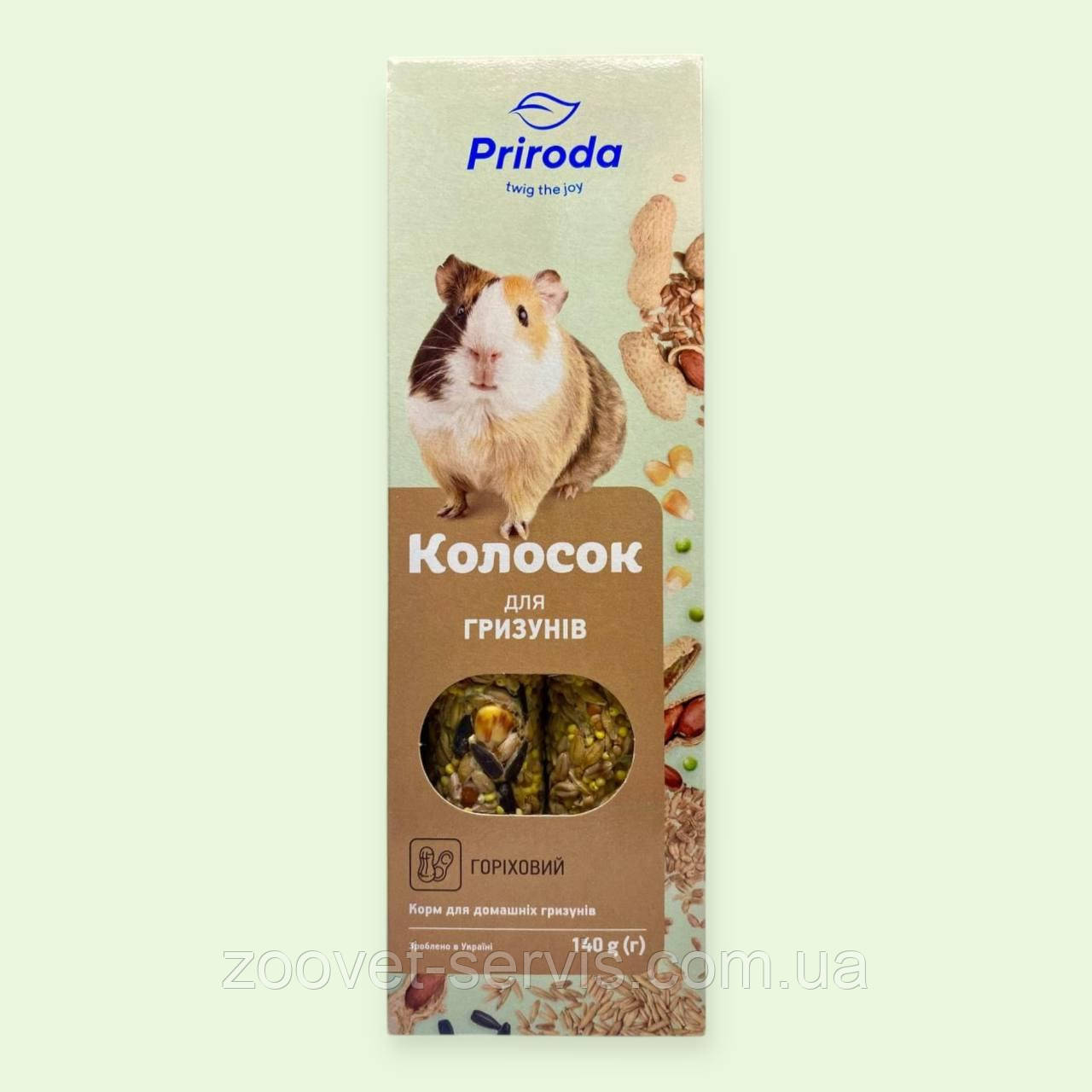 Корм-ласощі для гризунів Колосок горіховий ТМ Природа 140г 740052