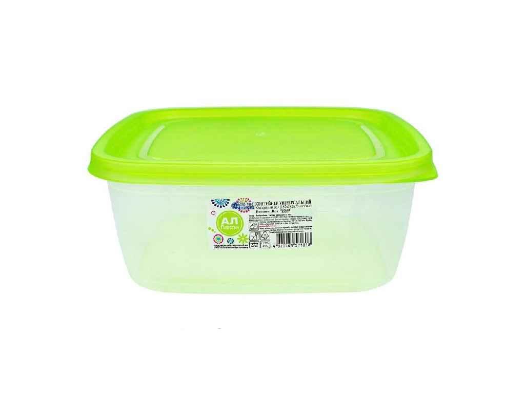 Контейнер харчовий економ квадрат №3 1,5л 4820143571818 ТМ AL-PLASTIK