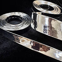 Стрічка Срібло Еко шкіра (ширина на вибір) колір Silver