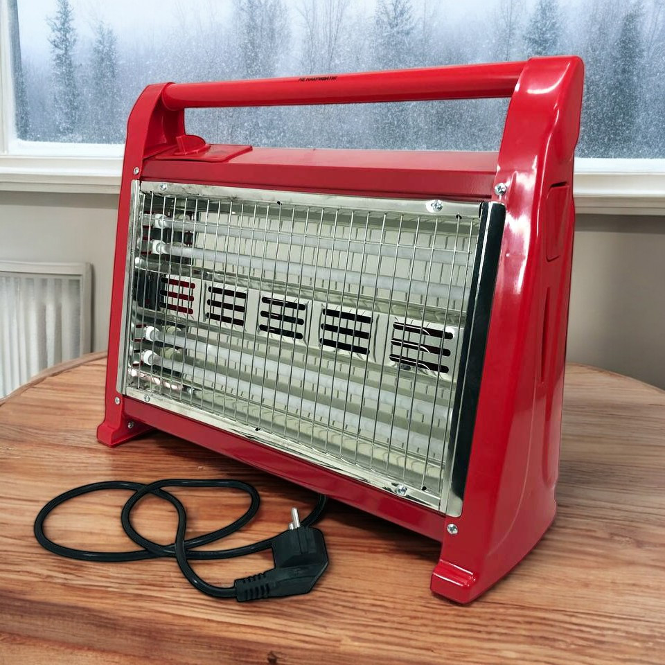 Обігрівач побутовий кварцовий підлоговий Suntera QHW-106 1800Вт, Переносний YT-732 кварцовий обігрівач, фото 1