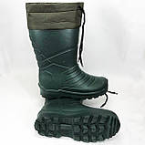 Робоче спеціальне взуття 42 размер (28 см), Теплі гумові чоботи олива, Гумові чоботи FT-765 чоловічі робочі, фото 10