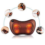 Розслаблюючий масажер для шиї з ик прогрівом, Автомобільний масажер, Масажери ET-804 для спини, фото 3