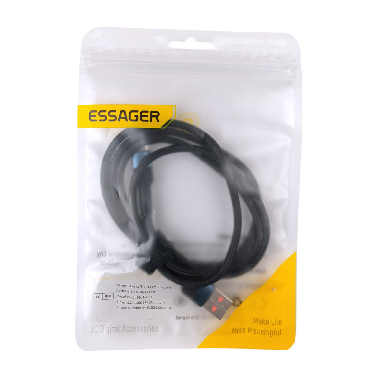 Кабель USB - Type-C ESSAGER 7A 1м синій
