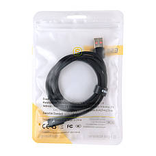 Кабель USB - Type-C ESSAGER 7A 1м LED чорний, фото 3