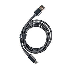 Кабель USB - Type-C ESSAGER 7A 1м LED чорний, фото 4