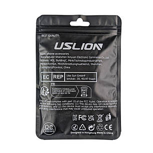 Кабель USB - Type-C USLION P01D6 7A 1м LED чорний, фото 2