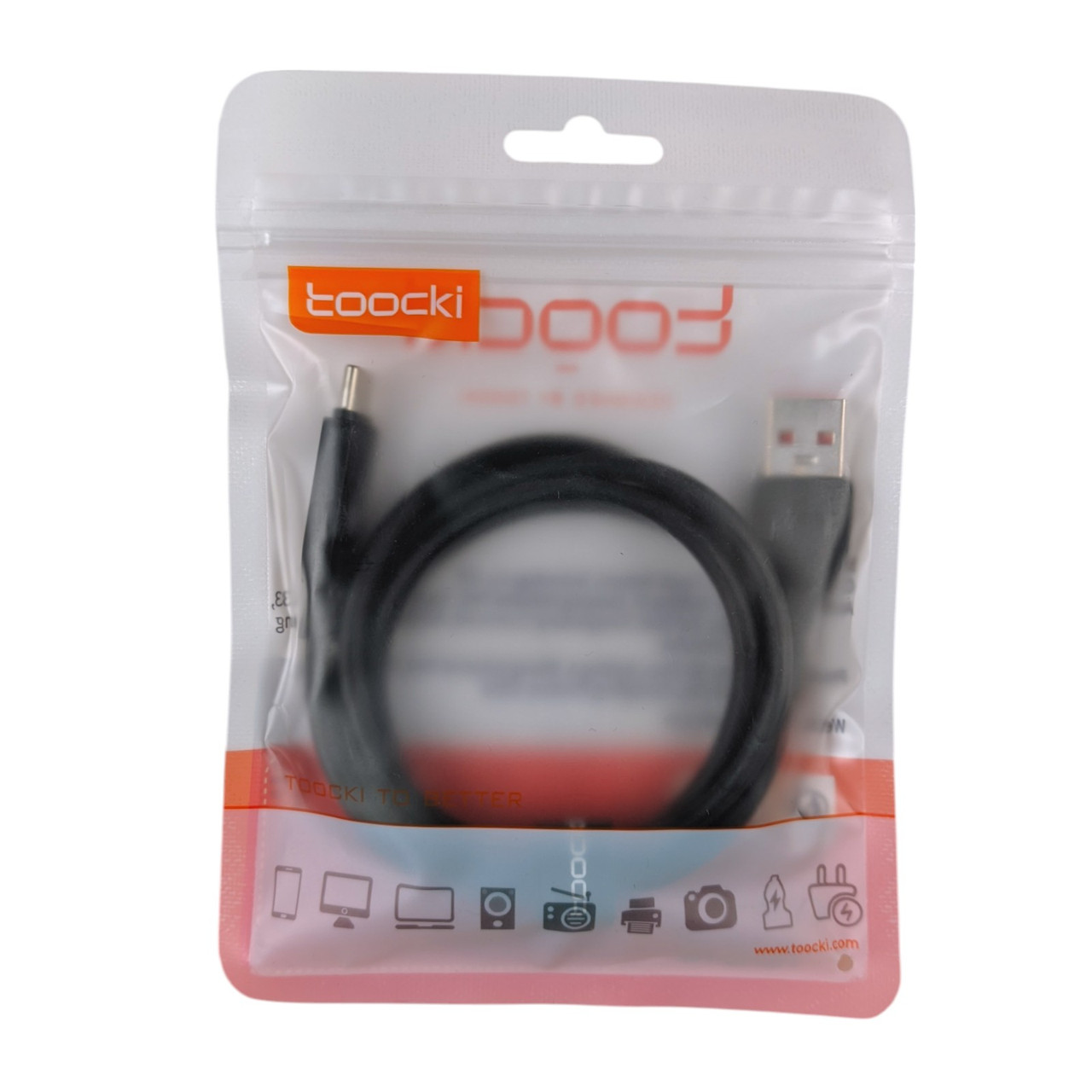 Кабель USB - Type-C TOOCKI TXCT-LR01 100W 1м чорний