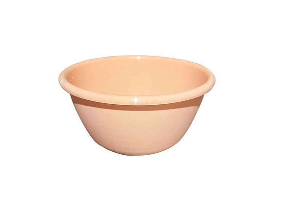 Миска пластикова 2,0л з мірною шкалою персик ТМ МЕД, фото 1