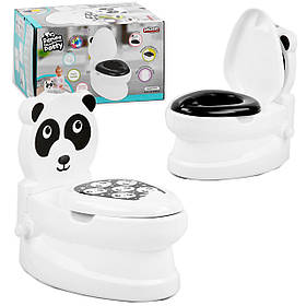 Горщик музичний Pilsan Панда спинка знімний горщик тримач для паперу звуки води підсвічування кнопки до 25кг 39*37,5*24см (07-561)