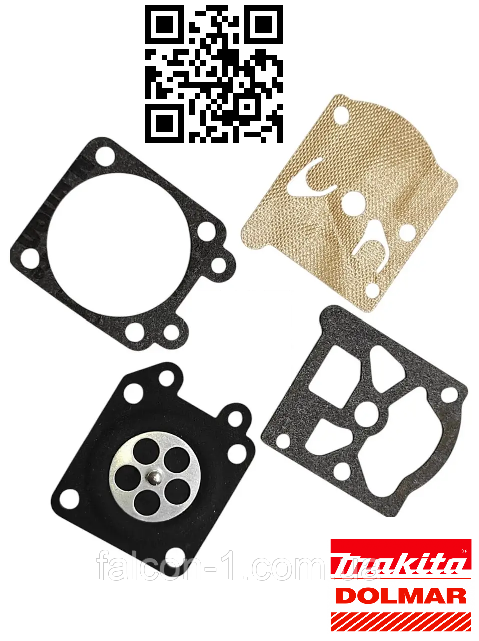Ремкомплект карбюратора Makita EA 3501F EA 4301F 957151220 комплект ущільнень і мембран бензопили Макіта 4301