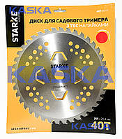 Диск STARKE 8010 255mm*25.4*40T + 4 зуба підрізача для садового тримера (бензокоси) ) з  твердосплавними напайками