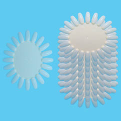 Упаковка на 10 штук Палітра для Нігтів Ромашка Прозора, Витратні Матеріали для Салону Краси