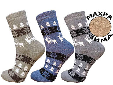 Шкарпетки махрові орнамент олені р.36-40 12 пар ТМ Житомир FG