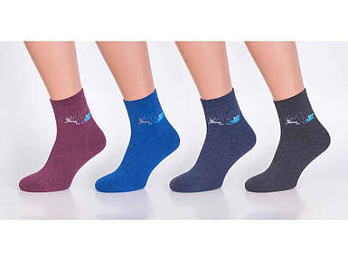 Шкарпетки жiночі махрові мiкс арт.CPG-6 р.23-25 10пар ТМ Золотий клєвєр FG