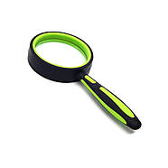 Універсальна лупа 60 мм збільшувальна зі зручною ручкою і кратністю збільшення х10, фото 4