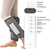 HuBDIC MD-100 Бездротовий повітряно-компресійний масажер для гомілок з підігрівом, фото 5