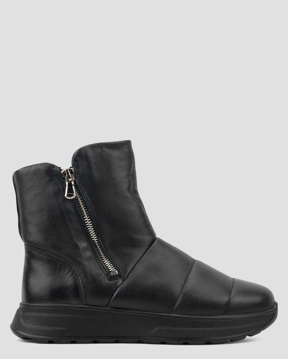 Черевики високі жіночі зимові чорні натуральна шкіра Україна VM Villomi — розмір 38 (24,5 см) (модель:, фото 1