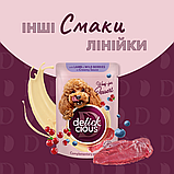 Корм вологий Delickcious для дорослих собак Пластівці з індичкою та тропічними фруктами у вершковому соусі 80 г, фото 6