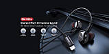 Навушники REAMX RM-655i Lightning Metal Wired Earphone for Music & Call чорні, фото 5