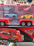 Трейлер Тачки Мак кейс з машинками героями  Cars Truck Молния Маквин, фото 3