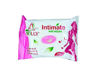 Вологі серветки інтимна гігієна 20шт ТМ BIOLLY FG