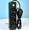 Подовжувач з USB 4 м 3 розетки 3 usb UA Power F43U чорний, фото 3
