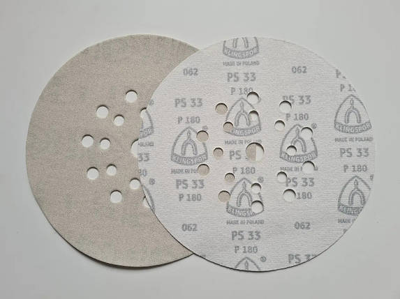 Шліфувальний круг KLINGSPOR PS33 на липучці, GLS55, D225 мм, зерно 180, фото 1