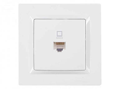 Розетка компютерна JAZZ (білий) 9027 ТМ LUXEL FG