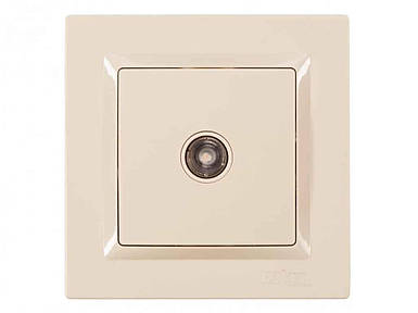 Розетка телевізійна JAZZ (крем) 9309 ТМ LUXEL FG