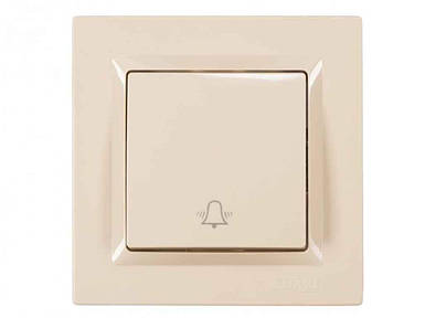 Кнопка дзвінка вбудований JAZZ (крем) 9317 ТМ LUXEL FG