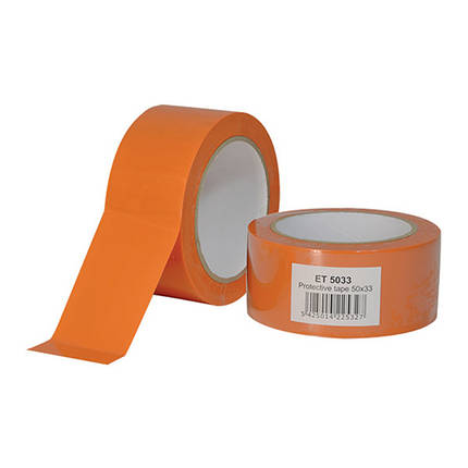 Стрічка малярська HPX ПВХ економ, 50 мм*33 м (жовтогаряча), фото 1