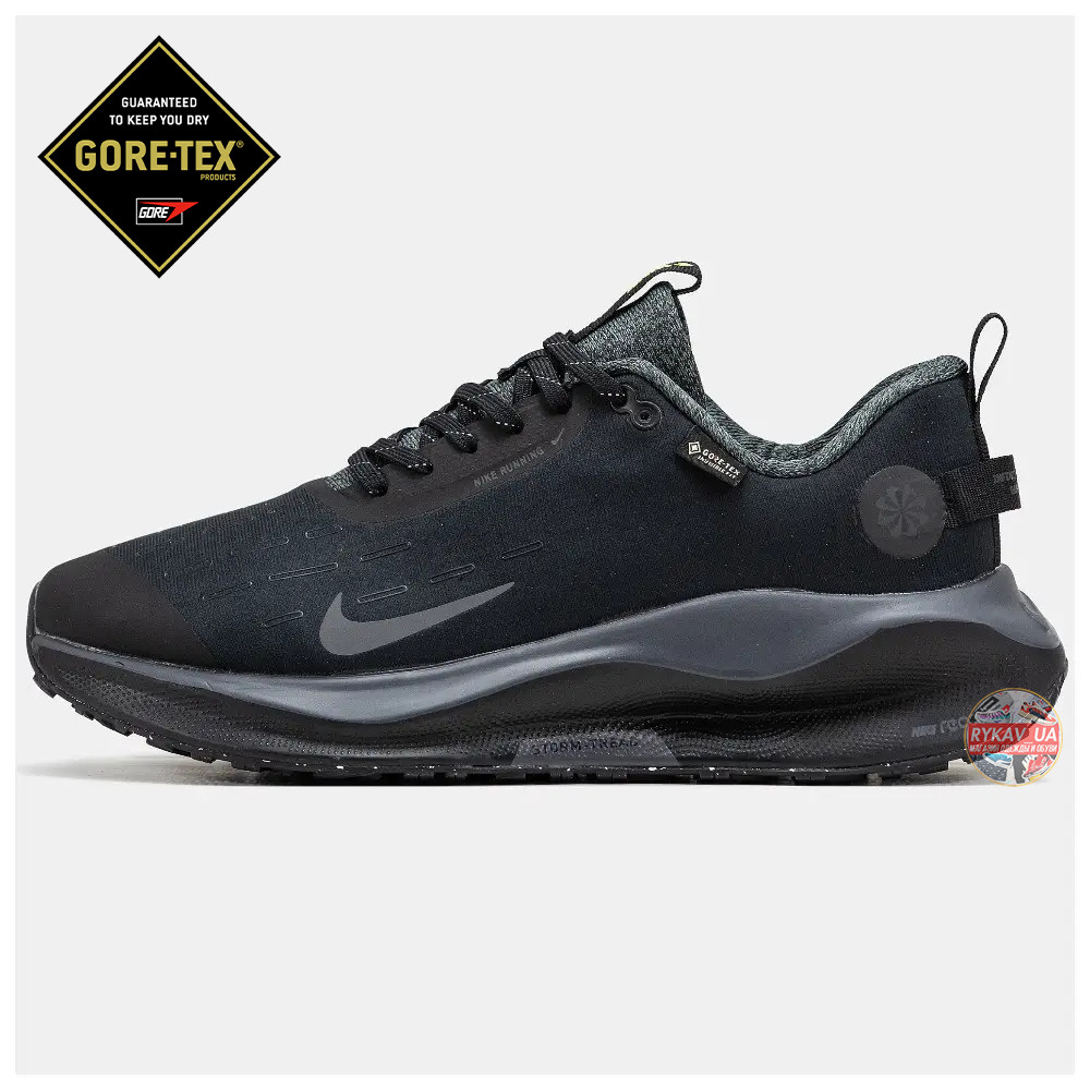 Чоловічі кросівки Nike React X Infinity Run 4 X Storm Tread Gore-Tex Black Grey, чорні кросівки найк реакт інфініті ран 4 гортекс