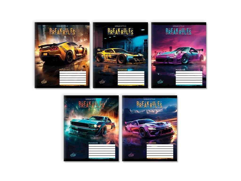 Зошит в клітинку 12арк. 25шт/уп оф. ТВ-107 №2433 Життя без правил ТМ БРІСК FG