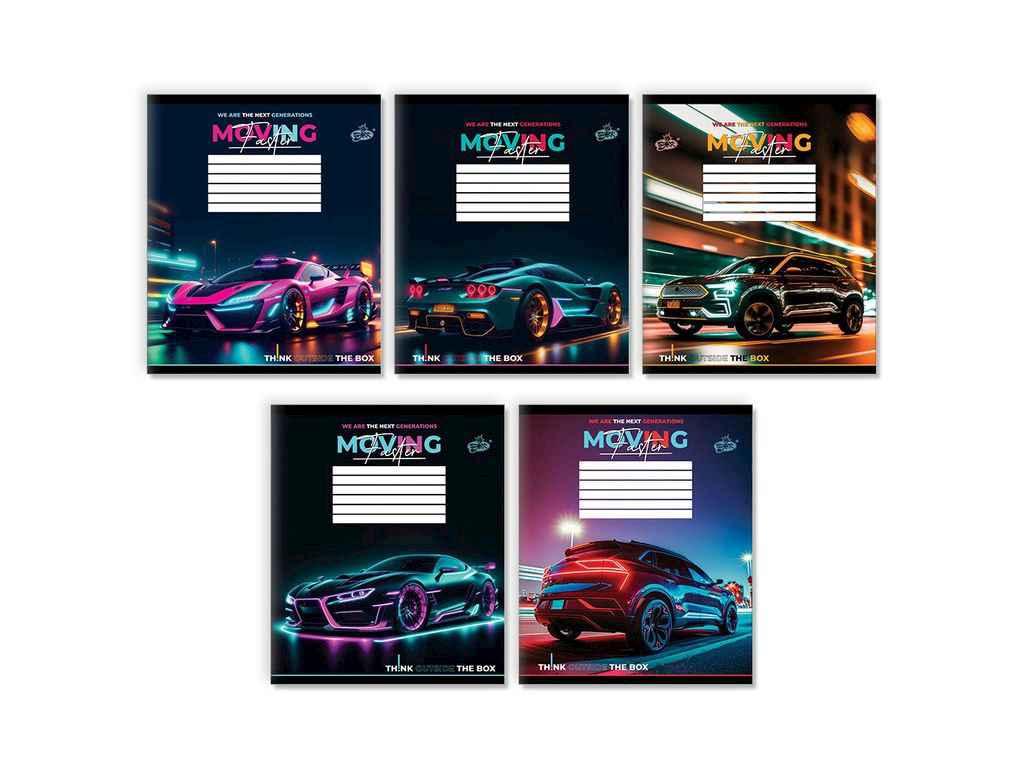 Зошит в клітинку 18арк. 25шт/уп оф. ТВ-108 №2465 Швидкий рух ТМ БРІСК FG