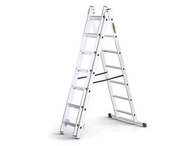 Драбина універсальна алюміній 3х7 Hobby ТМ ALOFT FG