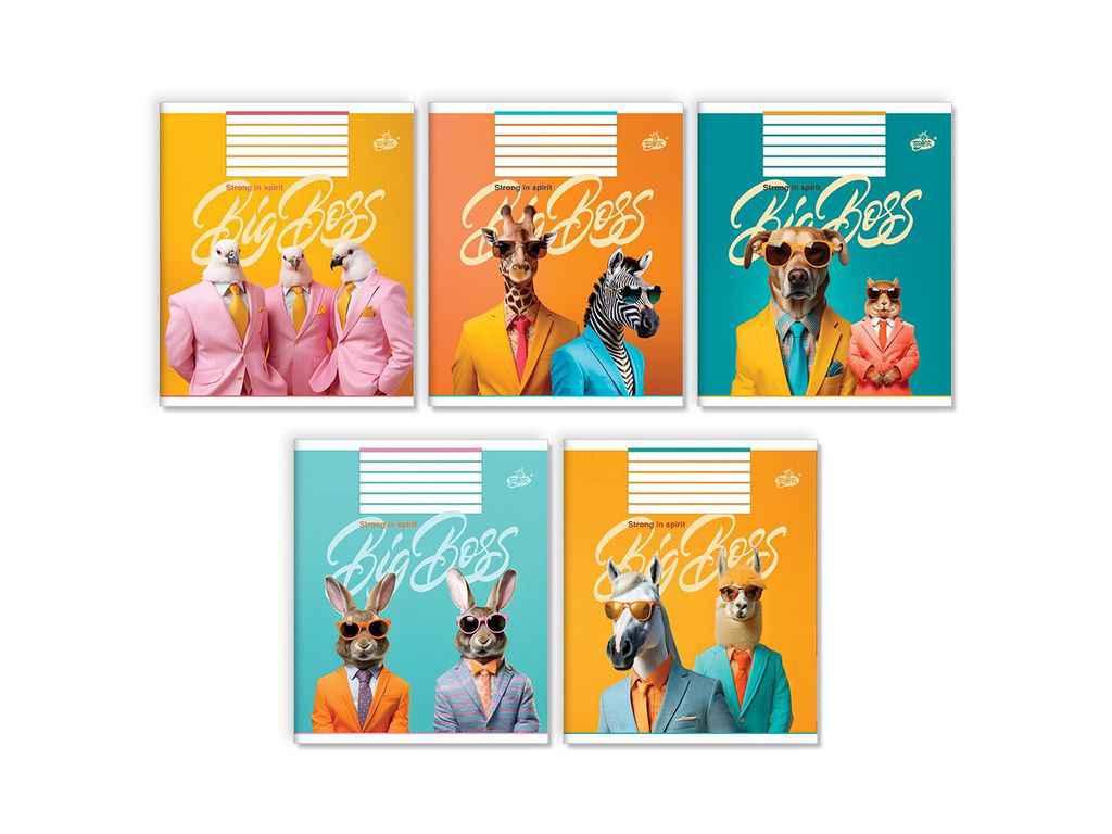 Зошит в клітку 60арк. 15шт/уп оф. ТВ-15 №2451 Великий бос ТМ БРІСК FG