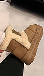 Стильні жіночі уги на виочній підошві, жіночі світлі уги, жіночі високі уги, фото 4