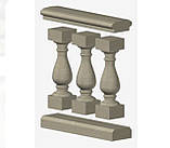 Балясини та перила з каменю піщаника, фото 9