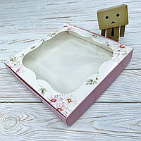 *10 шт* / Коробка / 200х200х30 мм / друк-Космея / вікно-звичайн / лк