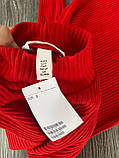 H&M Сукня міді червона в рубчик розмір S, фото 8