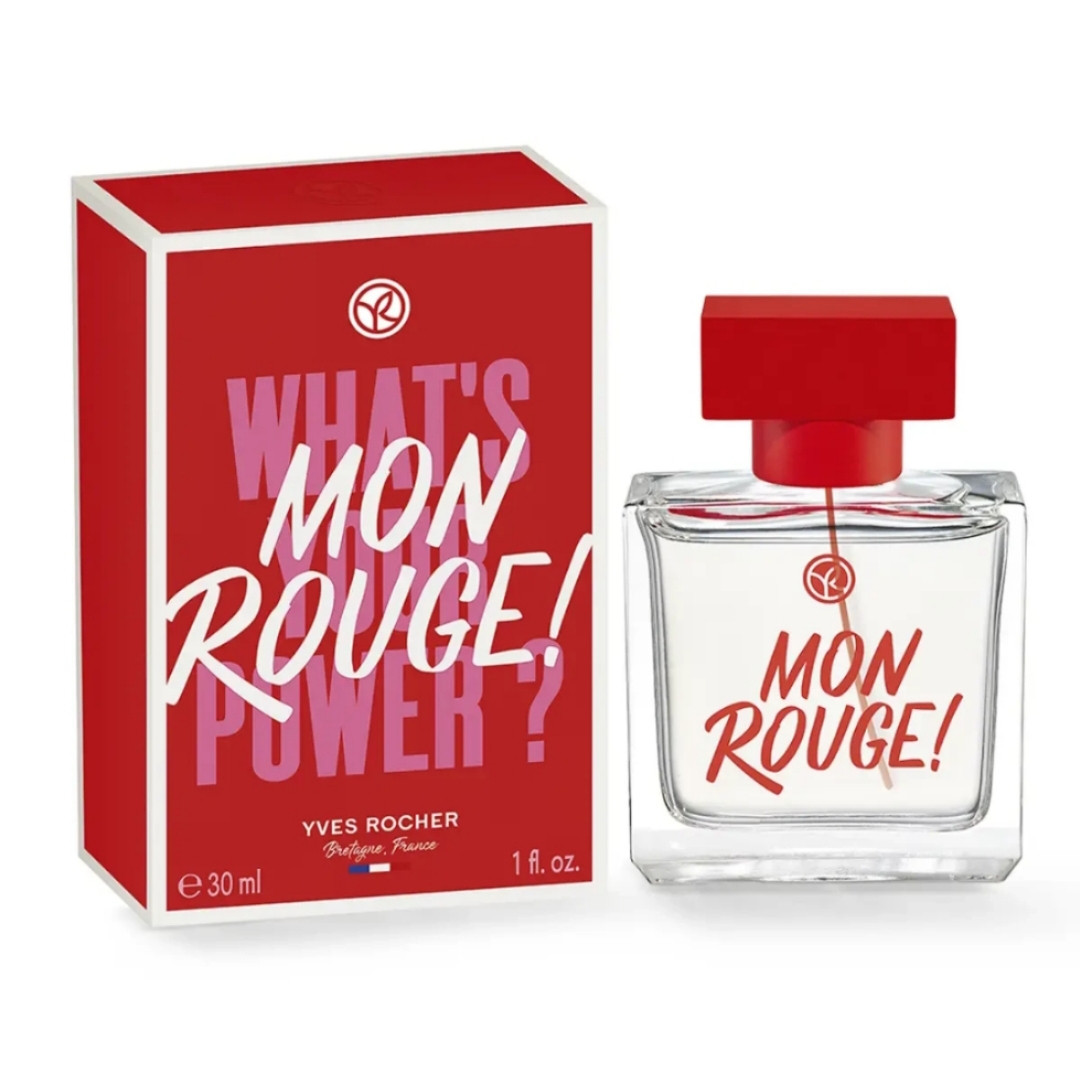 Парфумована Вода Mon Rouge Yves Rocher. Любовів до себе — твоя суперсила!, Ів Роші, 30 мл, фото 1