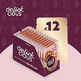 Корм вологий Delickcious для дорослих собак Смужки з лососем та морквою в крем-супі 85 г, фото 6