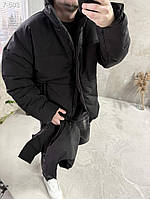 Куртка зимова (матова) зі знімним капюшоном Чоловіча