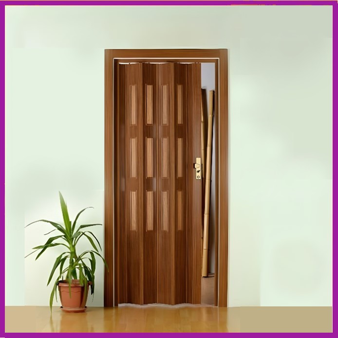 Міжкімнатні двері гармошка під будь-які розміри. Двері гармока з ПВХ, розкладні двері., фото 1