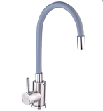 Змішувач для кухні з гнучким виливом  Сірий (Чехія), фото 10