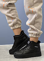 Жіночі кросівки 36 зимові чорні