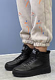 Жіночі кросівки зимові чорні, фото 9