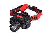Налобний ліхтарик Bailong KX-5081 COB XPE, фото 4