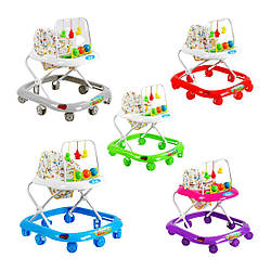 69588 Ходунки Joy 5 кольорів, музикальна панель