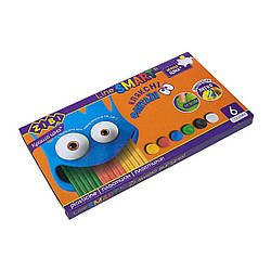 6221 Пластилін 6 кольорів 120 грамів, у коробці